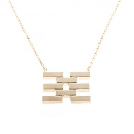 Fused Flat Lines Necklace